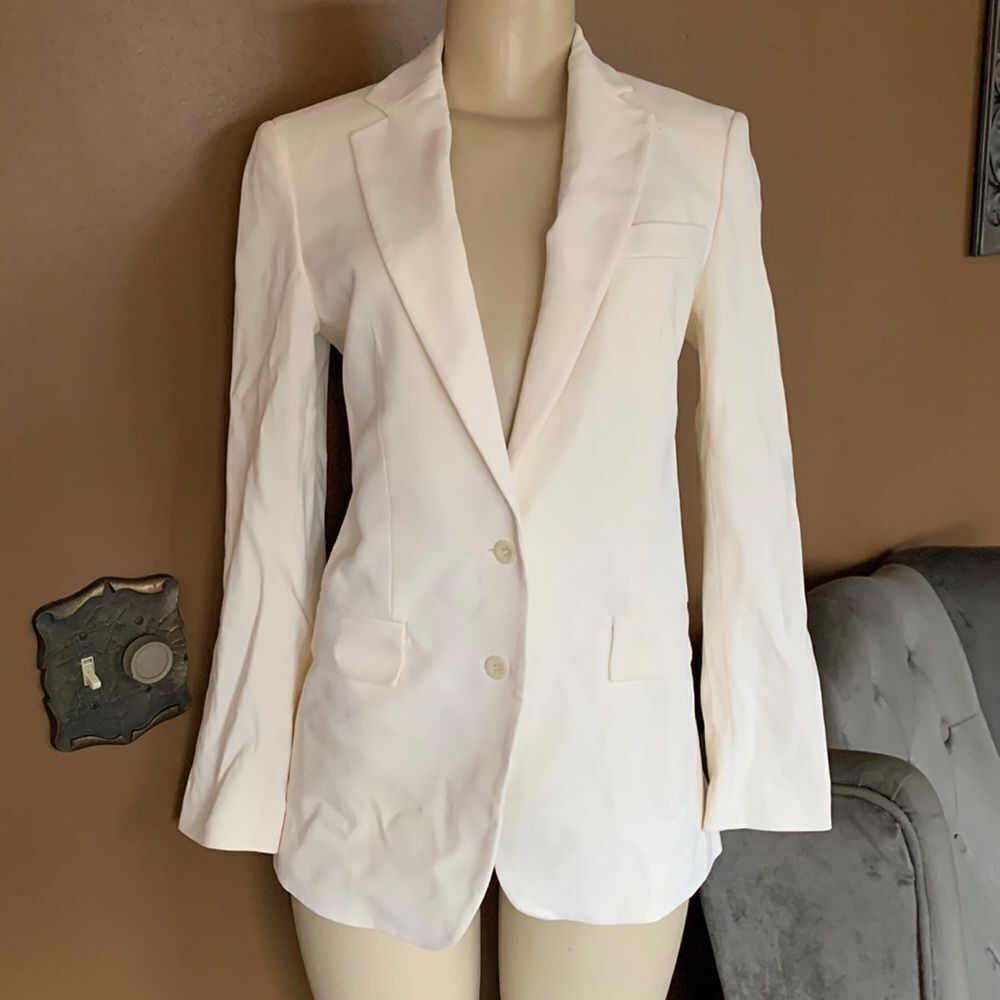Express Vintage Woman’s Ivory Suit Blazer Jacket Made in Romania